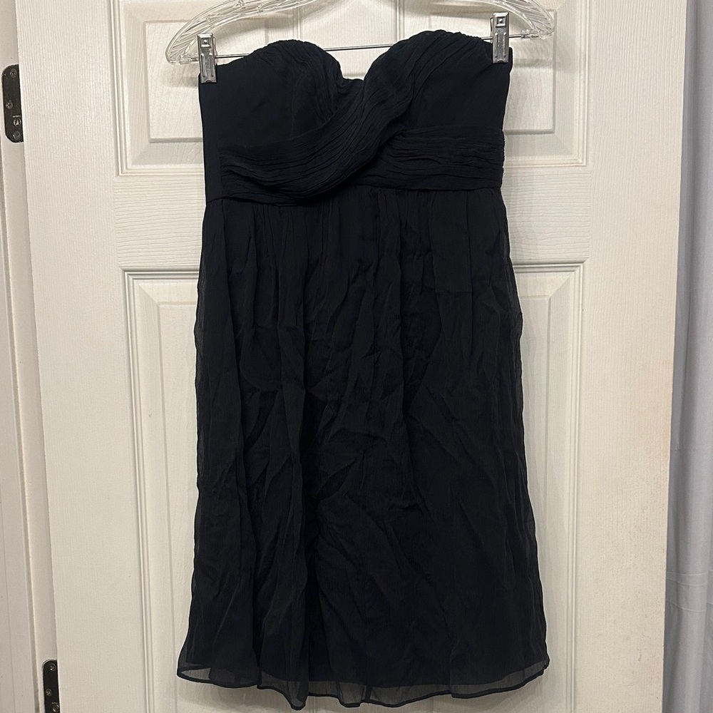 J. Crew “Taryn”Black Strapless Dress